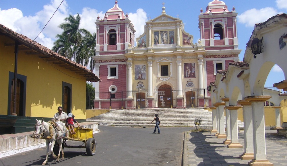 Classic rallying Church Leon Nicaragua